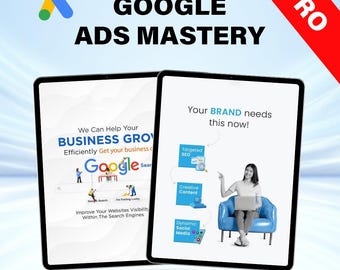 Google Ads Mastery Planner 2025: PPC Campaign Guide (Digital Download)