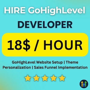 Anlita en GoHighLevel-utvecklare | Webbplatsuppsättning, temaanpassning, implementering av säljtrattar och mer | Snabb och pålitlig service