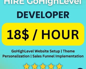 Contrate um desenvolvedor GoHighLevel | Configuração de sites, personalização de temas, implementação de funil de vendas e muito mais | Serviço rápido e confiável
