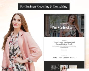 Wix-websitesjabloon: professioneel ontwerp voor zakelijke coaches