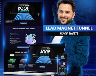 GoHighLevel Roof Sheets Funnel Template | GHL Lead Magnet & Sales Funnel