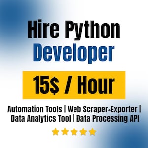 Python Developer | Engineer For Python Programming, Web Development, Data Management, Software, WordPress Website, Functions