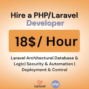 Desarrollo de backend PHP con Laravel / Servicios web personalizados y automatización