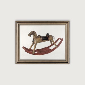 Vintage Nursery Art, Antique Horse Watercolor Printable Art, Kids Room Wall Decor, Playroom Wall Decor, Neutral Color Nursery Decor