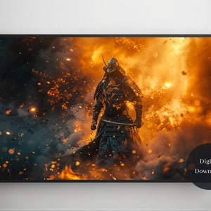 Samurai Art Digital Print Samurai Digital Art Samurai Art Prints Digital Wall Art Home Decor Digital Download Samurai Prints Japanese Gift