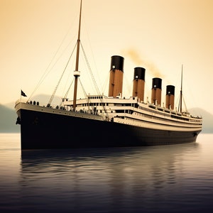 Titanic Commemorative Art, Digital Download - A Historical Timepiece Reproduced | The Titanic | Wall Art prints, Art, Titanic, Titanic Ship