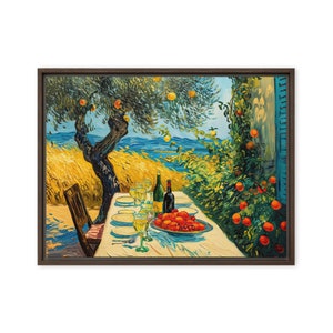 A Vincent Van Gogh Summer, Oil Painting | Framed and Unframed Canvas Painting | Van Gogh-inspired artwork, European Summer, Famous Painting