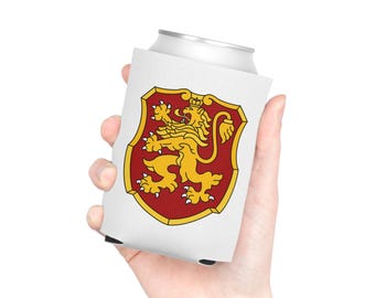 Portabevande termico con stemma bulgaro / Isolante per bevande con bandiera bulgara BG, regalo bulgaro