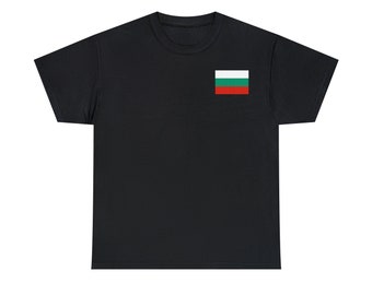 Bulgarische Flagge Unisex T-Shirt aus Baumwolle | Bulgarien Shirt, bulgarische Flagge, Bulgarien Geschenk, Bulgarien Festival, Balkan, Bulgarien T-Shirt
