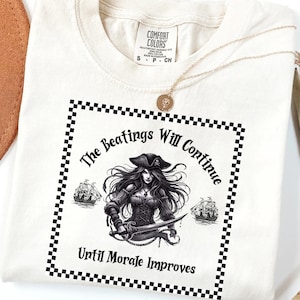 Comfort Colors Pirate Shirt, Funny Pirate Drinking T-Shirt for Cruise or Pirate Party, Pirate Festival or Pirate Birthday Sarcastic T Shirt