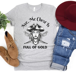 Pirate Mom T-Shirt Beatings Booty Chest and Mermaids Pirate Shirt Sarcastic Pirate Festival T-Shirt Woman Pirates Crew Tee Drinking Cruise