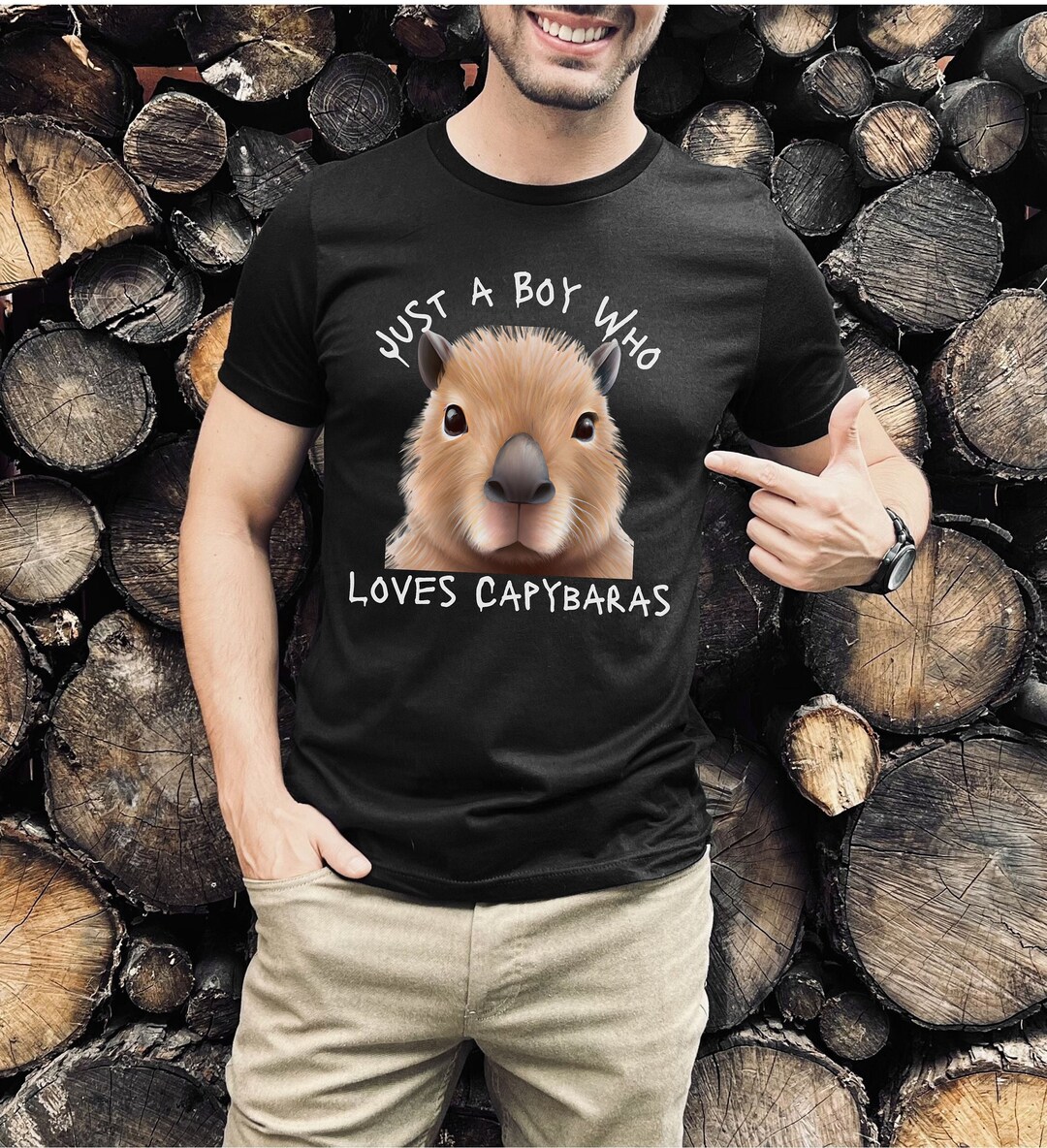 Capybara Shirt Gift for Animal Lover Tshirt Capybara Gift Tee Trending