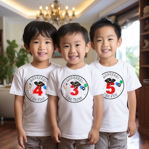 Pirate Kids&#39; Birthday T-Shirt, Birthday Shirt Pirate for Children, Pirate Birthday Party, Cute Pirate Shirt for Festival when Kid&#39;s Birthday