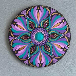 Celestial Bloom Mandala Dot Art paint Kit with Step by Step tutorial