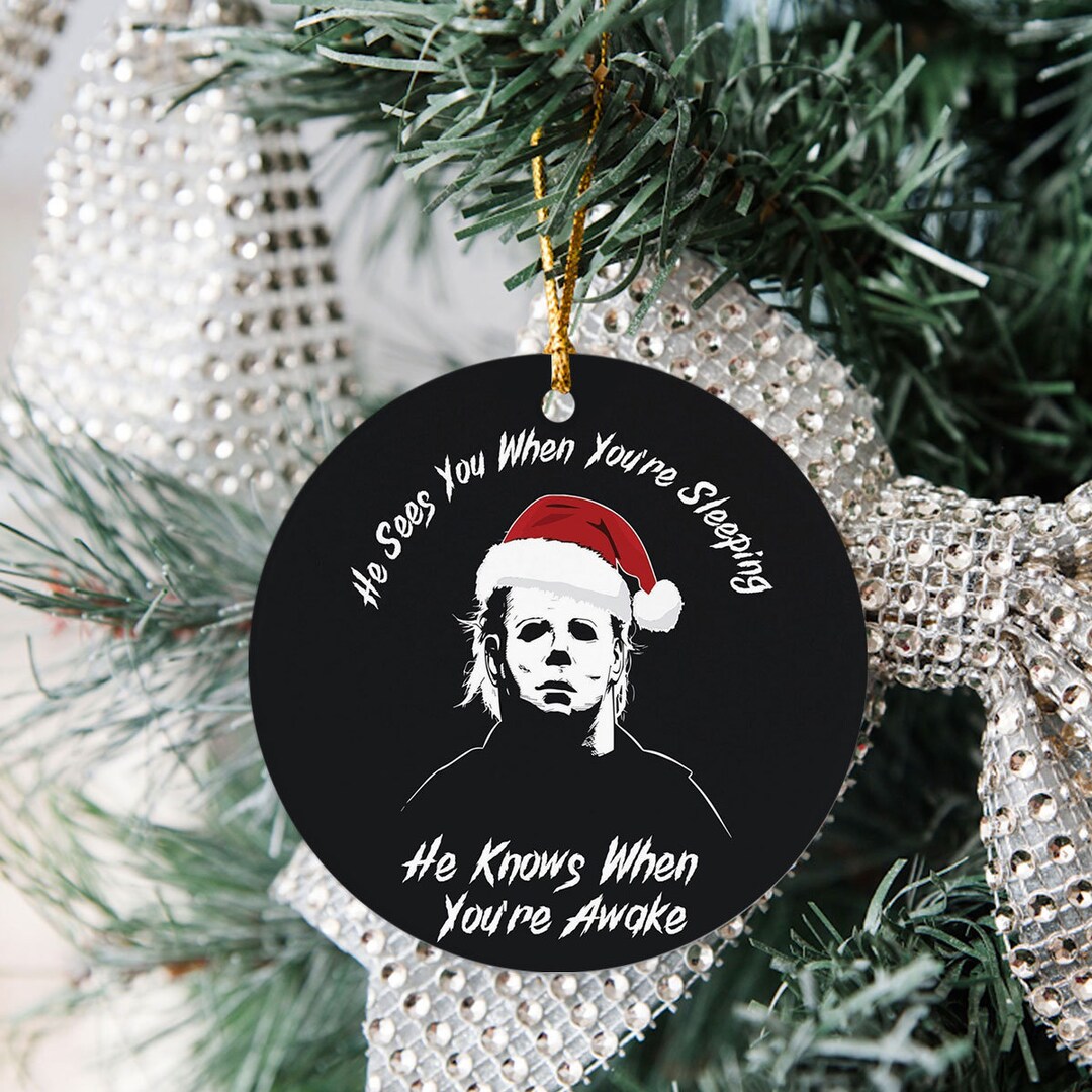 Michael Myers Ornament Michael Myers Christmas Ornament Etsy