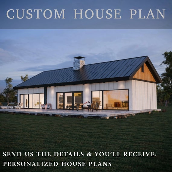 Custom House Plans: Barndominium, Tiny House, Modern Farmhouse (PDF & DWG)