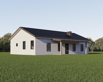 Barndominium Floor Plan 30x50 | 3 Bed 2 Bath | 1500 Sq Ft Farmhouse | WE CUSTOMIZE