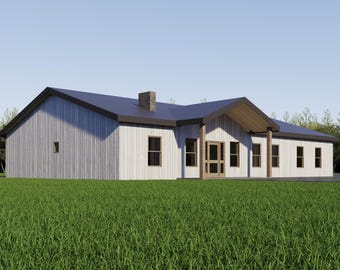 Barndominium Floor Plan 40x66 | 3 Bed 2 Bath | 2640 Sq Ft Farmhouse | WE CUSTOMIZE