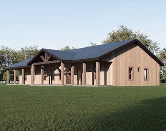 Barndominium Floor Plan 32x74 | 3 Bed 2 Bath | 2300 Sq Ft Farmhouse | WE CUSTOMIZE