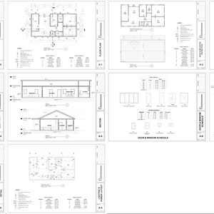 K&ouml;nnte beinhalten: Architekturpl&auml;ne f&uuml;r ein Haus mit einer perspektivischen Ansicht, einem Grundriss, Ansichten und Konstruktionsdetails. Die Pl&auml;ne beinhalten eine detaillierte Anordnung des Hauses, einschlie&szlig;lich der R&auml;ume, Fenster und T&uuml;ren. Die Pl&auml;ne zeigen auch die Au&szlig;enseite des Hauses aus verschiedenen Blickwinkeln.