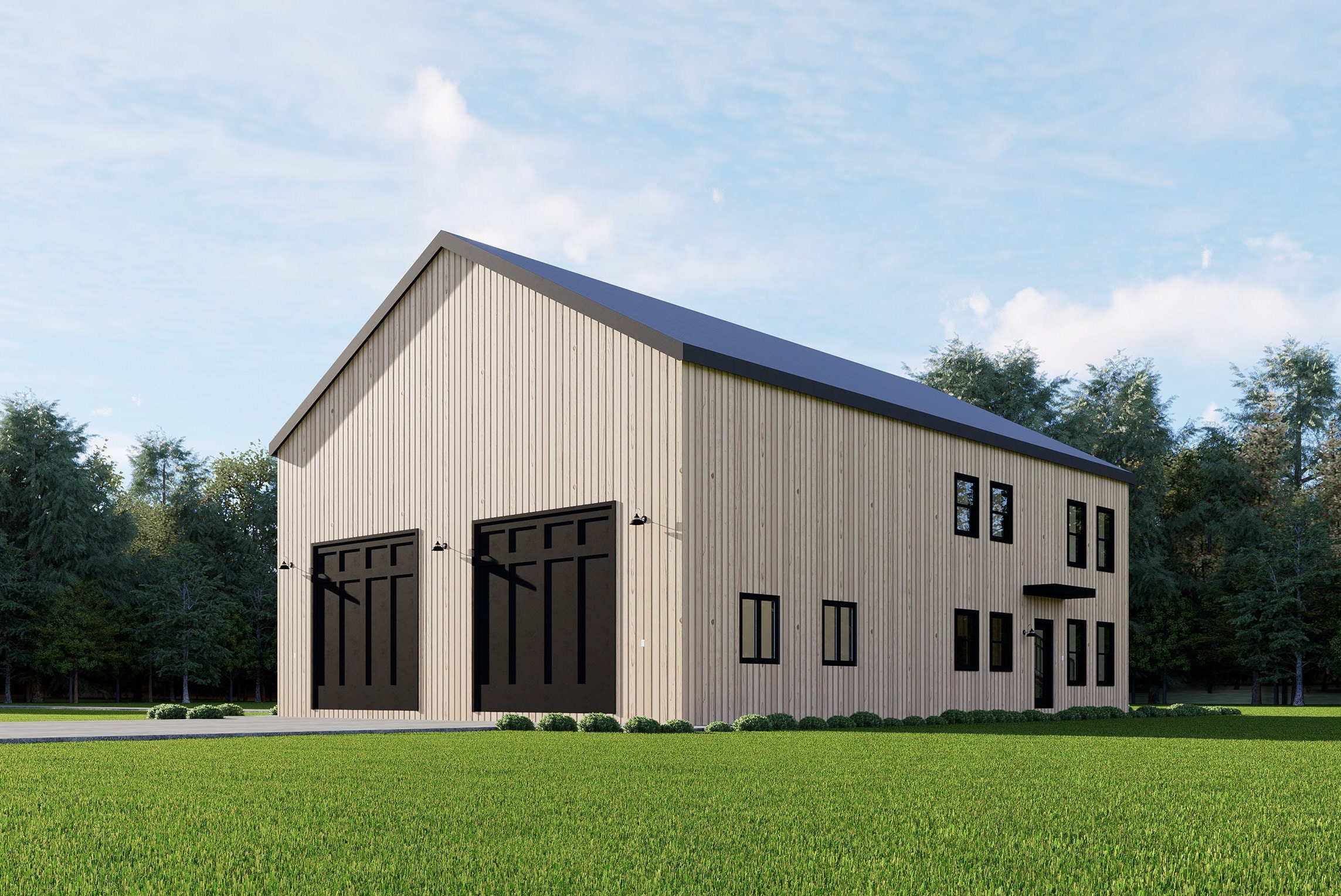 Barndominium House Plan 4 Bedrooms 3 Bath With Garage 2400 Sq Ft 40 x60 barndominium-house-plan-4-bedrooms-3-bath-with-garage-2400-sq-ft-40-x60
