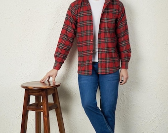 トップス 70's Sears check shirt Vintage Sears Check Shirt Snap S 70s Western Wear Roebucks