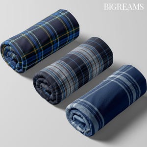 Unstitched Yarn-Dyed 100% Cotton Tartan Plaid Checkered Fabric - 58&quot; Wide , Light Weight Plaid Sewing Fabric