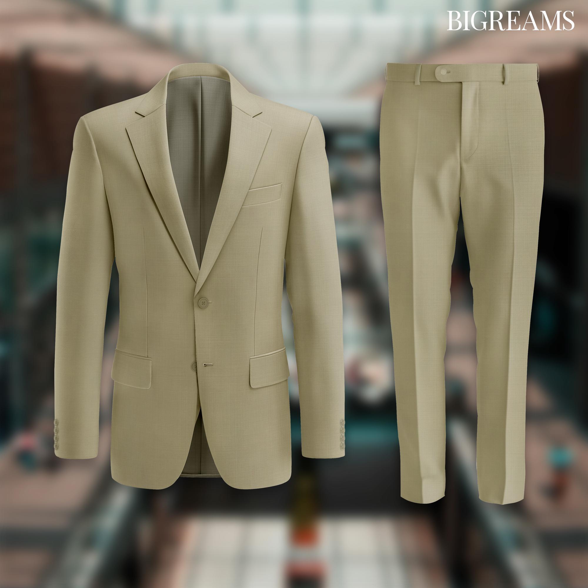 Stylish Garments Plain Formal Mens 3 Piece Suit - 3PS-05