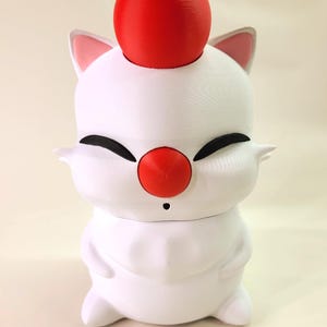 Coffre de jeu Moogle TCG | Rangement inspiré de Final Fantasy | Contient plus de 100 cartes et dés avec pochette | Joli porte-cartes par S.B. Impressions