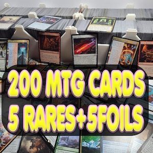 200 MTG Chaff Pack | Guaranteed 5 Rares + 5 Foils | No Tokens or Basic Lands!
