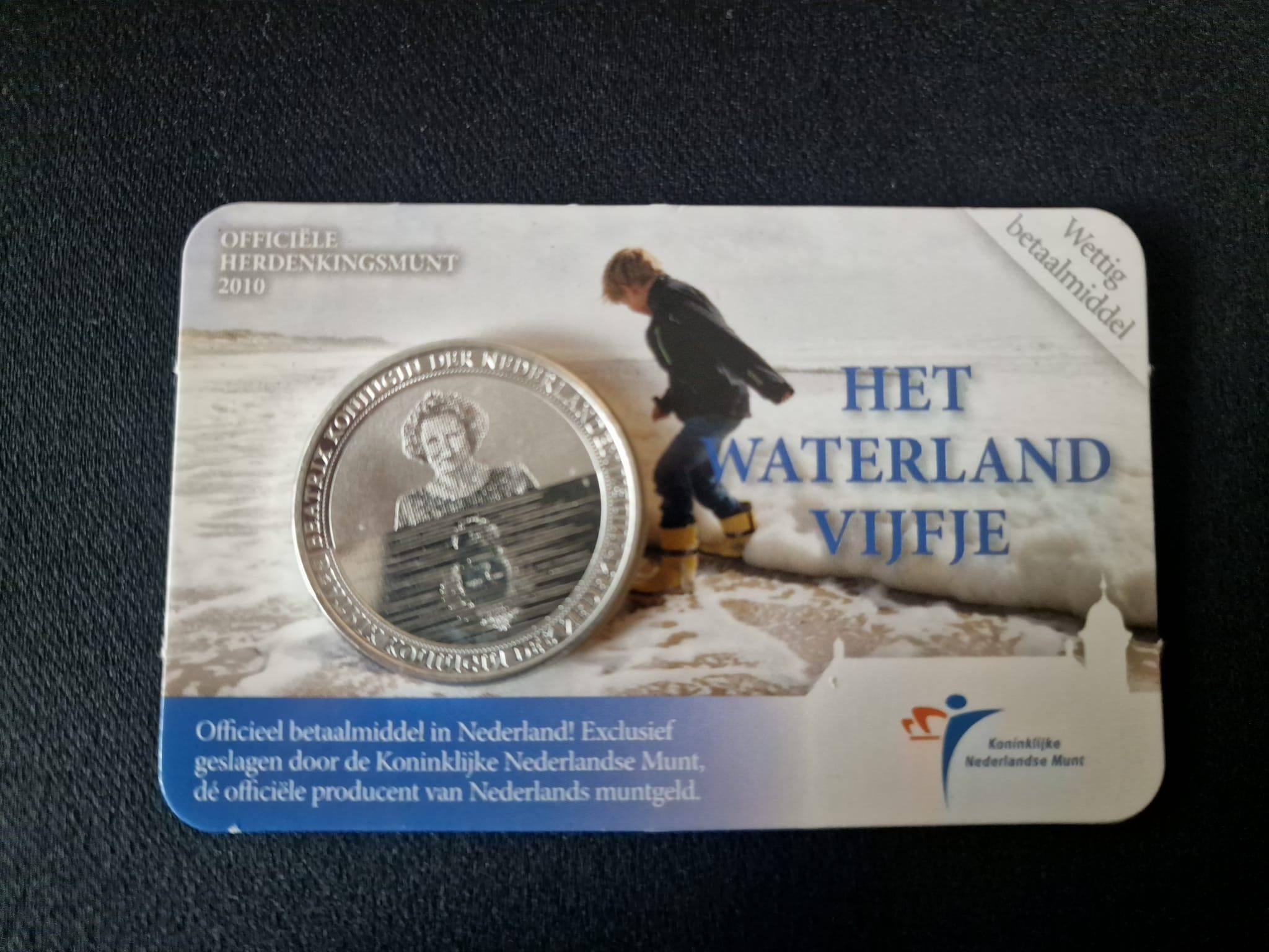 Waterland Five-euro Coin Card – Heavy Silver-plated Collectible - Etsy
