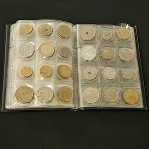 120枚または60枚の異なる世界のコインが入ったユニークなコインアルバム
