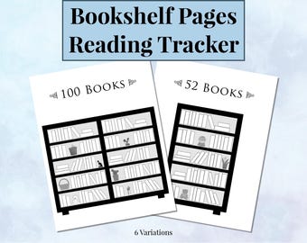 Printable Bookshelf Book Tracker
