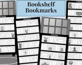 Printable Book Tracker Bookshelf Bookmarks