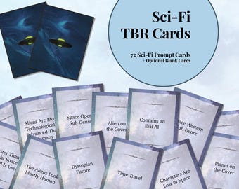 Printable Sci-Fi Reading Challenge Cards, TBR Challenge Game