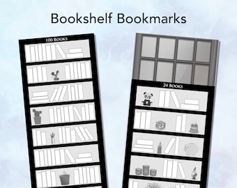 Printable Book Tracker Bookshelf Bookmarks