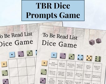 TBR List Reading Challenge Dice Game