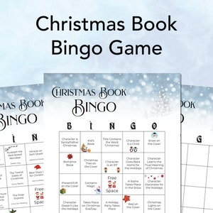 Printable Christmas Book Bingo Game