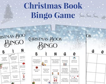 Printable Christmas Book Bingo Game
