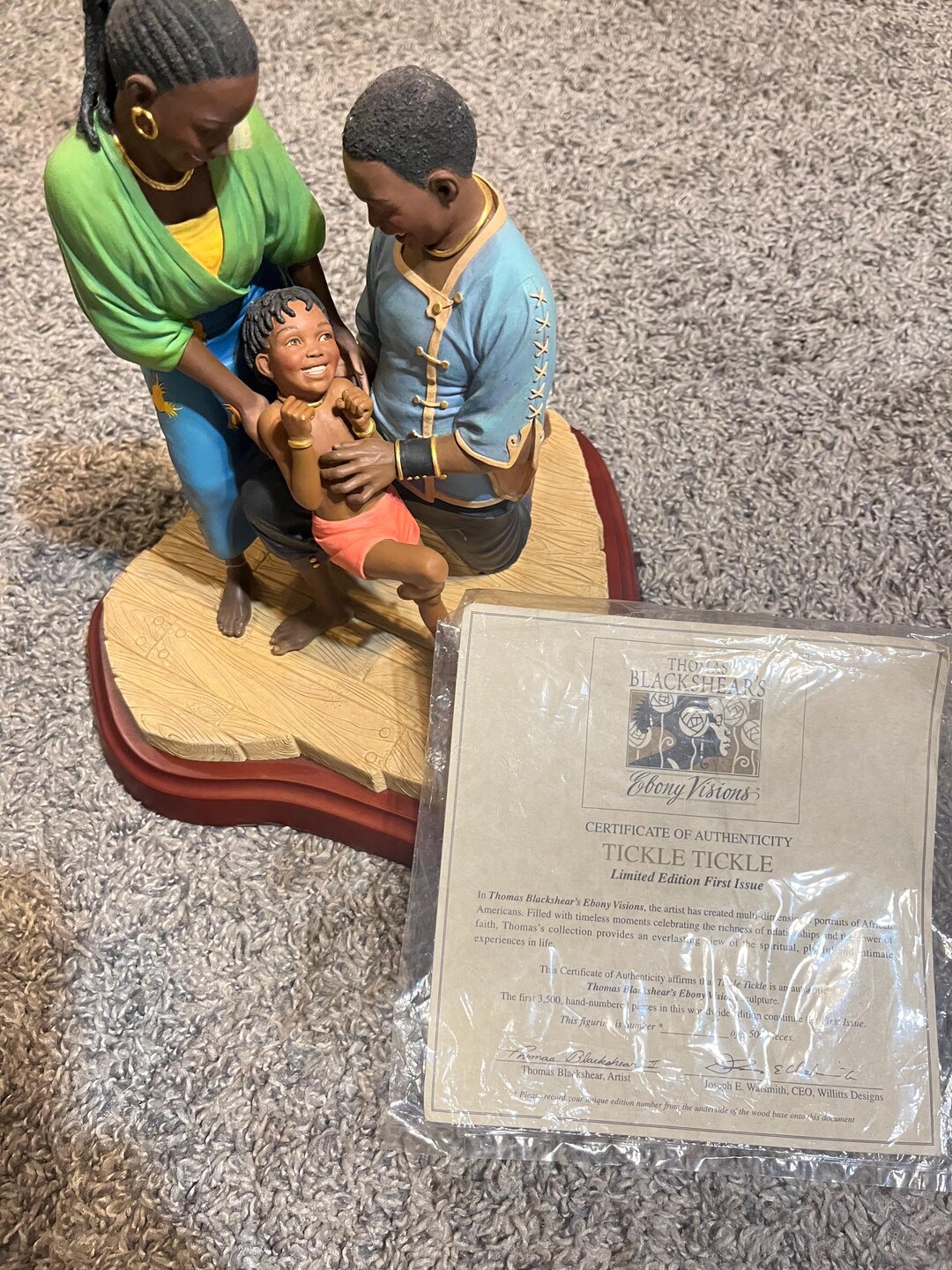 Thomas Blackshear Figurine Tickle Tickle Etsy