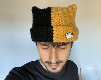 Crochet Cat Ear Beanie Pattern (DIGITAL DOWNLOAD ONLY)