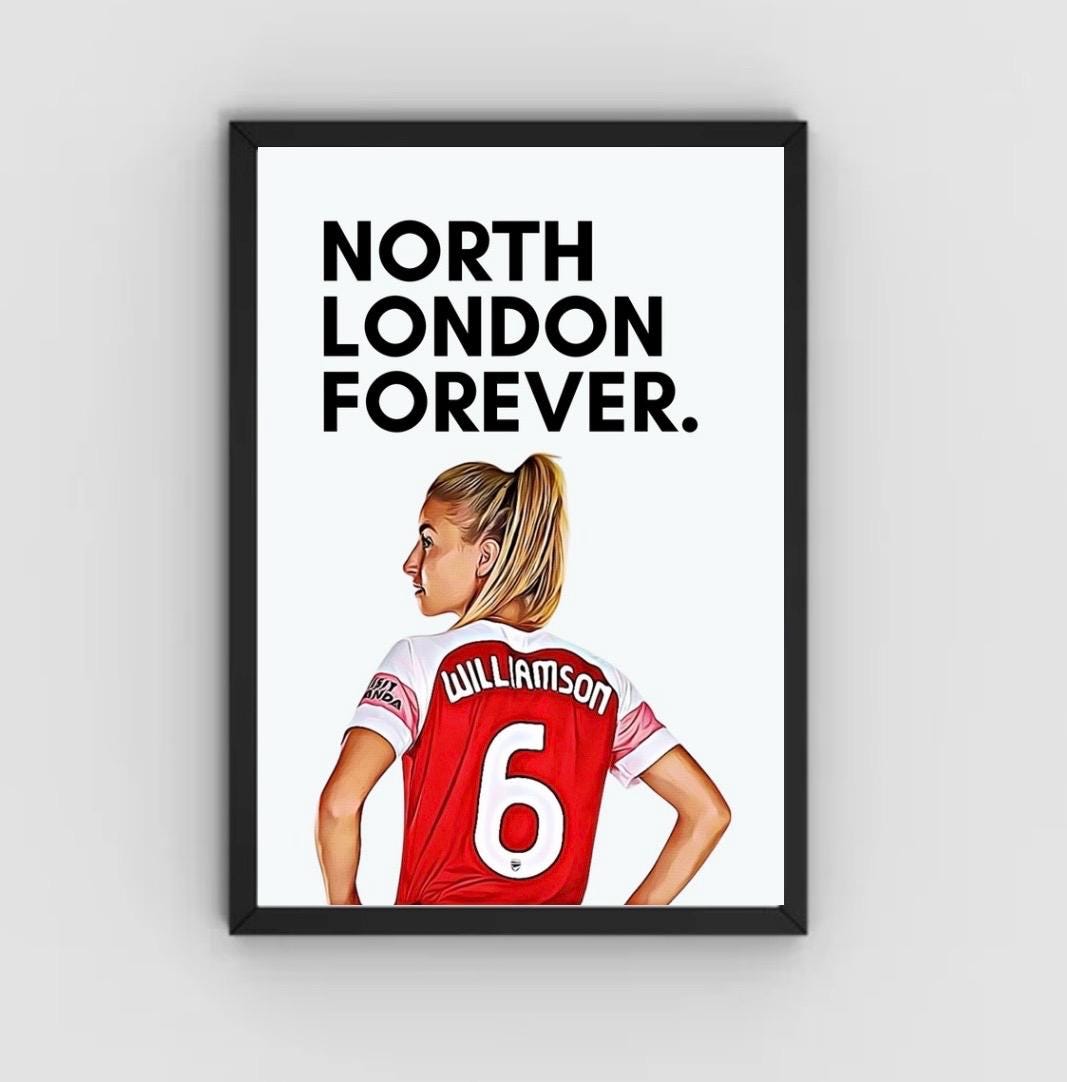 Leah Williamson Arsenal Print: Women's Football Wall Art (A4 Print)
