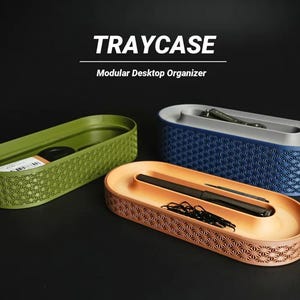 Organizador de mesa modular Traycase - Conjunto de 3 alturas