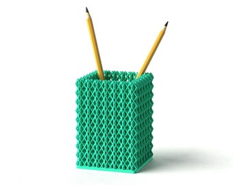 Modern Desk Organizer - Pencil & Pen Holder - Lattice