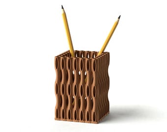 Modern Desk Organizer - Pencil & Pen Holder - Organic