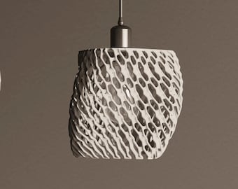 Modern Sculptural Lamp Shade - Geometric Pendant Light