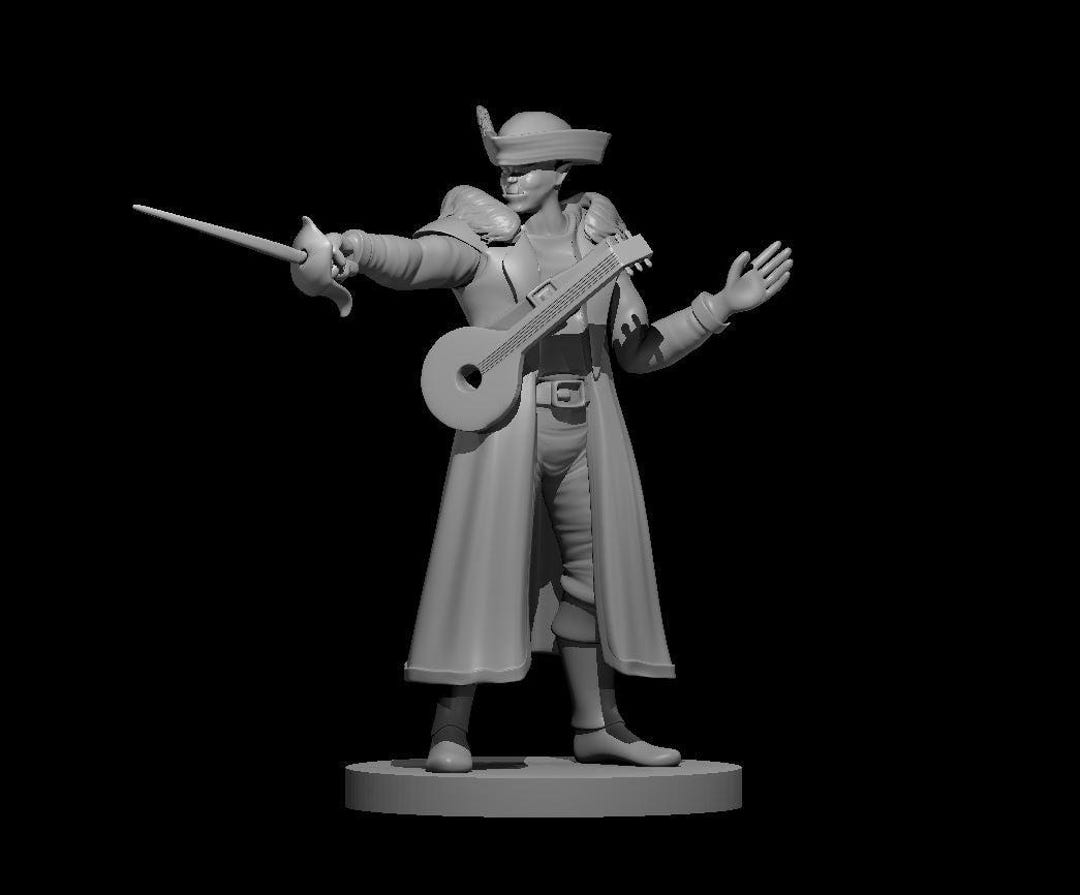 Miniature Half-Orc Bard Next Level Miniatures M62 - Pour Jeux De Rôle (JDR), Occasion