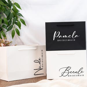 Bolsa de regalo de boda personalizada, bolsa de regalo para dama de honor, bolsa de regalo para hermanas, bolsa de regalo para novia, bolsas de regalo para fiesta nupcial, bolsa de regalo de cumpleaños, bolsa de regalo elegante