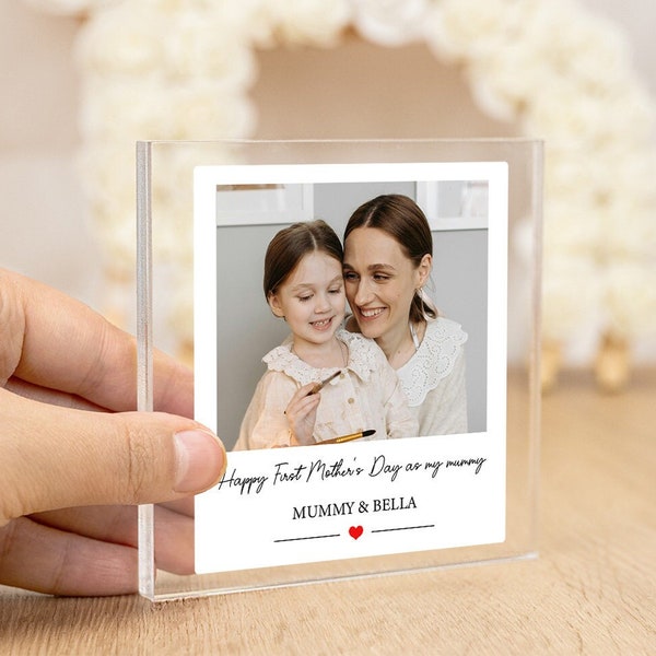 Personalised Photo Block, Custom Acrylic Plaque, Mother's Day Gift, Acrylic Block Plaque, Family Photo Frame, Gift For Mom, Thank You Gift