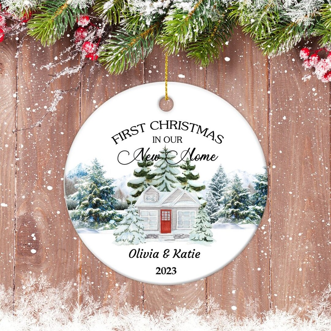Custom New Home Ornament,first Christmas in Our New Home 2023,first Home Christmas Ornament,new